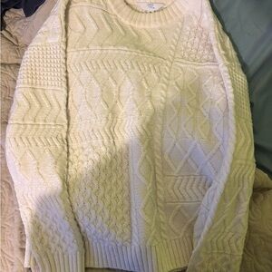 Time and Tru white Knit Sweater